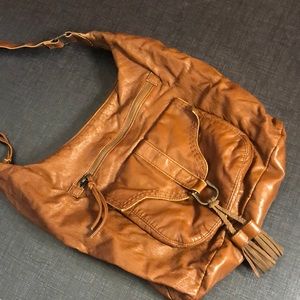 Brown Leather Shoulder Bag